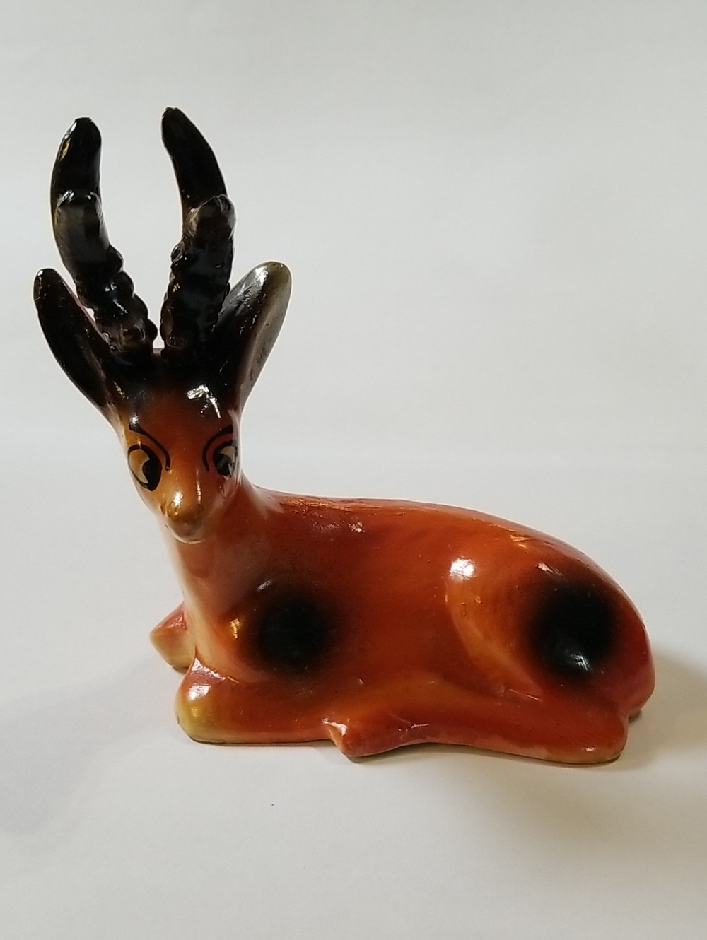 Vintage Ceramic Gazelle Deer Figurine Light Glaze